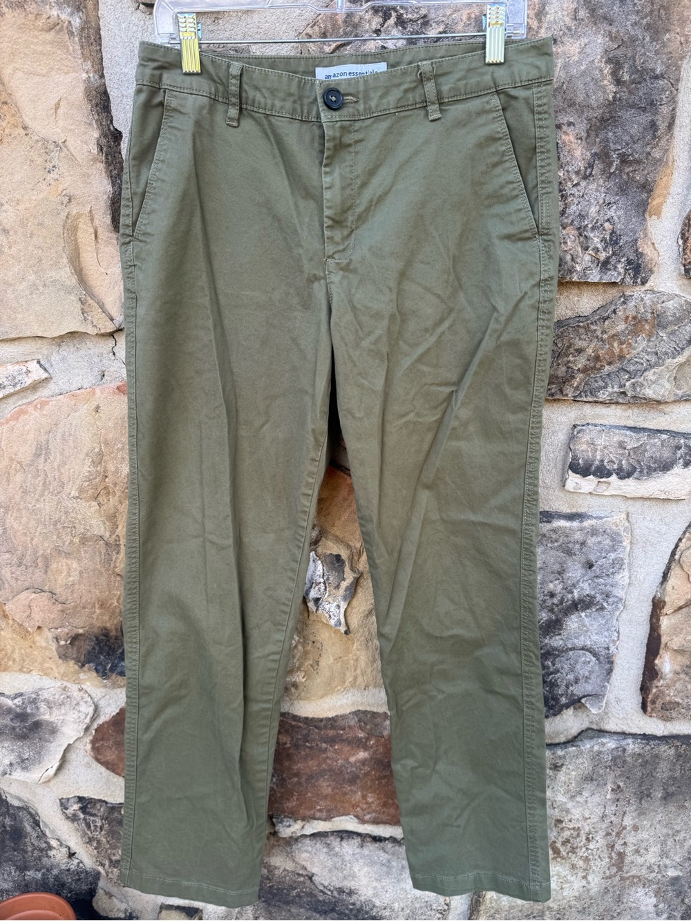 Classic Women’s Straight Leg Olive Casual Chinos 12 30” inseam